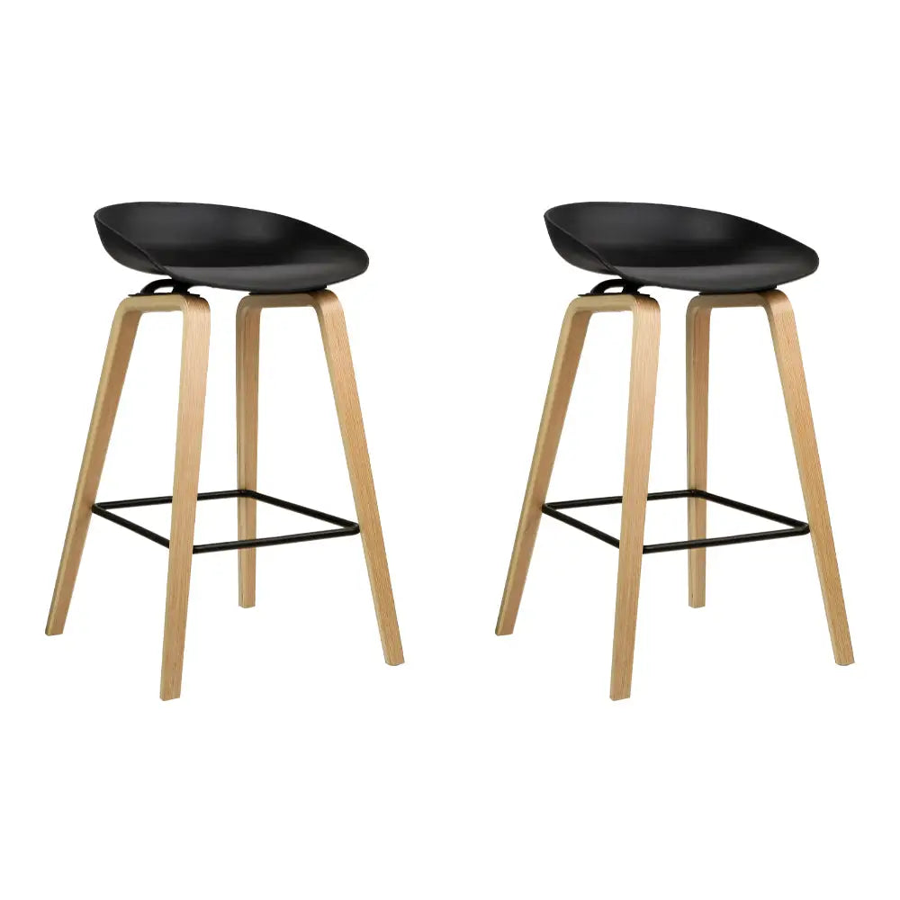 Artiss 2x Bar Stools Wooden - Furniture > Bar Stools & Chairs