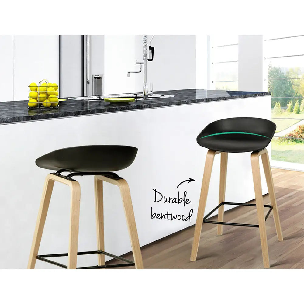 Artiss 2x Bar Stools Wooden - Furniture > Bar Stools & Chairs