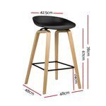 Artiss 2x Bar Stools Wooden - Furniture > Bar Stools & Chairs