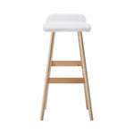 Artiss 2x Bar Stools Wooden Stool White - Furniture > Bar Stools & Chairs