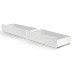Artiss 2x Bed Frame Storage Drawers Trundle White - Furniture > Bedroom