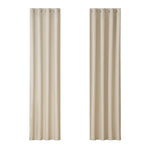 Artiss 2X Blockout Curtains Eyelet 140x230cm Beige - Home & Garden > Curtains