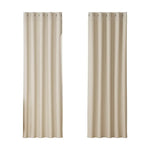 Artiss 2X Blockout Curtains Eyelet 180x213cm Beige - Home & Garden > Curtains