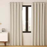 Artiss 2X Blockout Curtains Eyelet 180x213cm Beige - Home & Garden > Curtains
