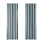 Artiss 2X Blockout Curtains Eyelet 180x213cm Grey - Home & Garden > Curtains