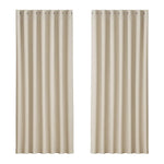 Artiss 2X Blockout Curtains Eyelet 240x230cm Beige - Home & Garden > Curtains