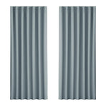 Artiss 2X Blockout Curtains Eyelet 240x230cm Grey - Home & Garden > Curtains