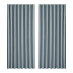Artiss 2X Blockout Curtains Eyelet 300x230cm Grey - Home & Garden > Curtains