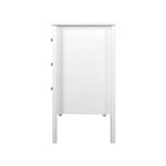 Artiss 3 Chest of Drawers - BRITTANY White - Furniture > Bedroom
