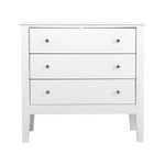Artiss 3 Chest of Drawers - BRITTANY White - Furniture > Bedroom