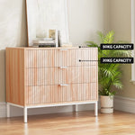 Artiss 3 Chest of Drawers - LURA Pine - Furniture > Bedroom > Dressers