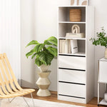 Artiss 3 Chest of Drawers Tallboy Cabinet White - Furniture > Bedroom > Dressers