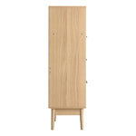 Artiss 3 Chest of Drawers with Shelf - BRIONY Oak - Furniture > Living Room