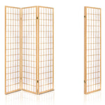 Artiss 3 Panel Room Divider Screen 131x179cm Natural - Furniture > Living Room