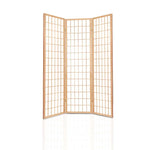 Artiss 3 Panel Room Divider Screen 131x179cm Natural - Furniture > Living Room