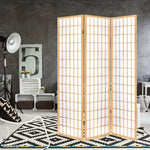 Artiss 3 Panel Room Divider Screen 131x179cm Natural - Furniture > Living Room