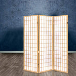 Artiss 3 Panel Room Divider Screen 131x179cm Natural - Furniture > Living Room