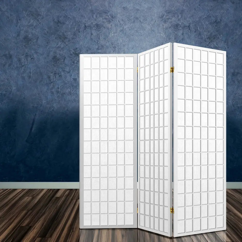 Artiss 3 Panel Room Divider Screen 131x179cm White - Furniture > Living Room