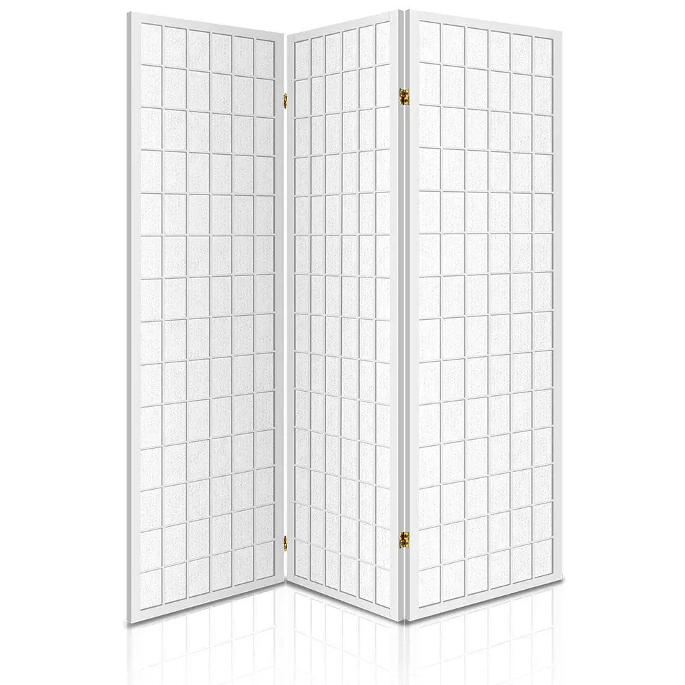 Artiss 3 Panel Room Divider Screen 131x179cm White - Furniture > Living Room