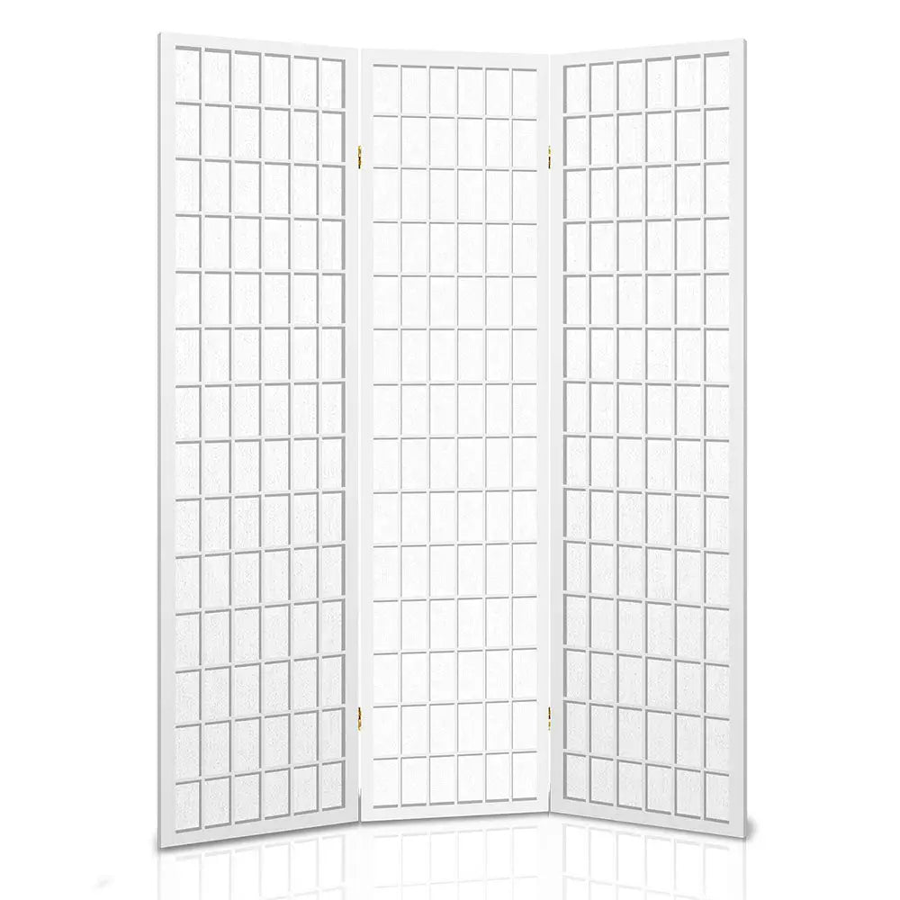 Artiss 3 Panel Room Divider Screen 131x179cm White - Furniture > Living Room