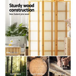 Artiss 3 Panel Room Divider Screen 132x179cm Nova Natural - Furniture > Living Room