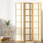 Artiss 3 Panel Room Divider Screen 132x179cm Nova Natural - Furniture > Living Room