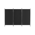 Artiss 3 Panel Room Divider Screen 260x180cm Fabric Black - Furniture > Bedroom > Room Dividers