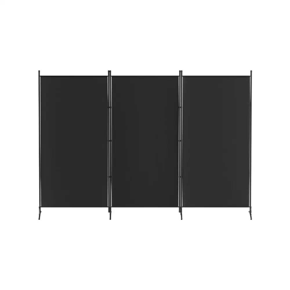Artiss 3 Panel Room Divider Screen 260x180cm Fabric Black - Furniture > Bedroom > Room Dividers