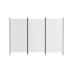 Artiss 3 Panel Room Divider Screen 260x180cm Fabric White - Furniture > Bedroom > Room Dividers