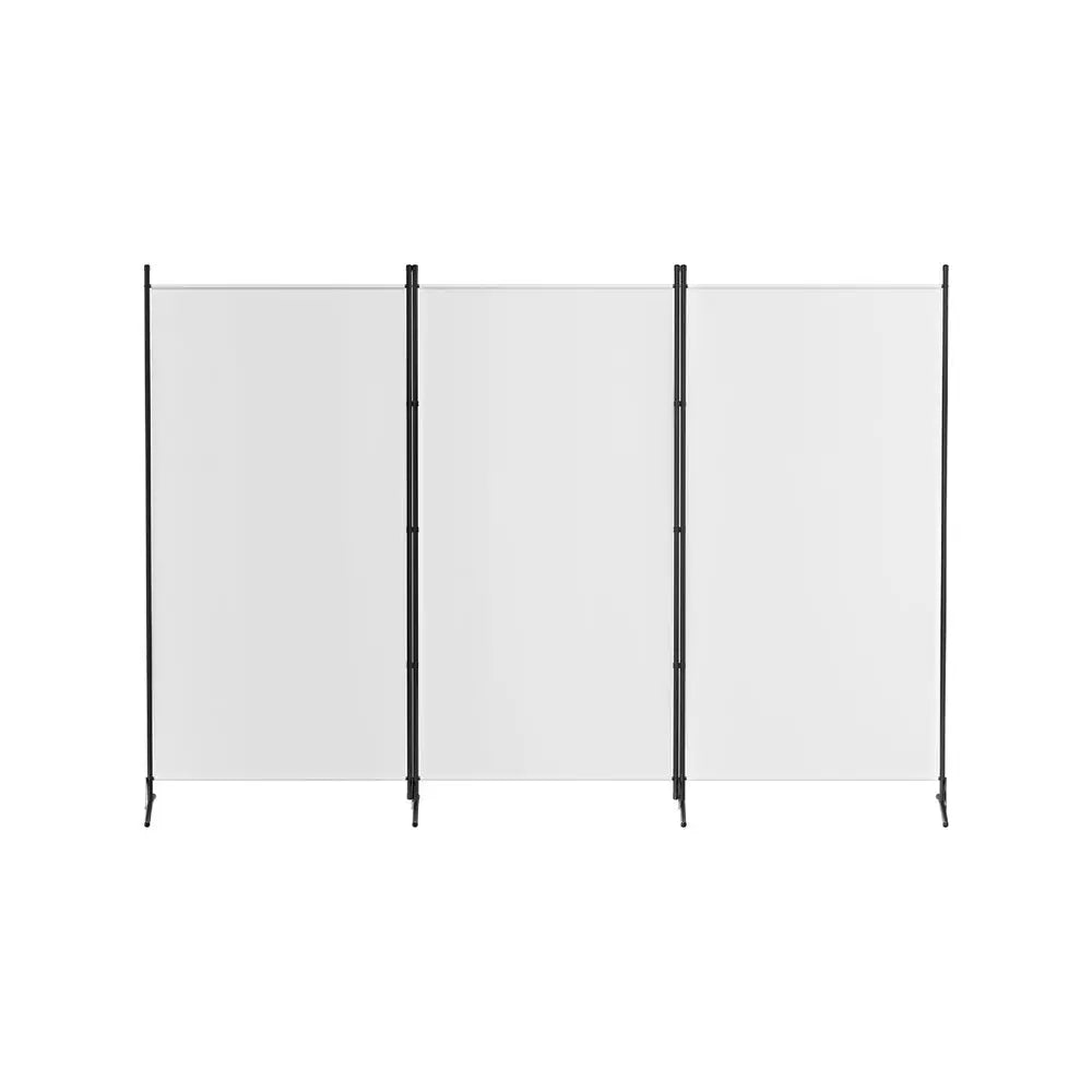 Artiss 3 Panel Room Divider Screen 260x180cm Fabric White - Furniture > Bedroom > Room Dividers