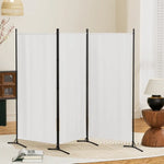 Artiss 3 Panel Room Divider Screen 260x180cm Fabric White - Furniture > Bedroom > Room Dividers