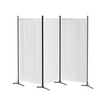 Artiss 3 Panel Room Divider Screen 260x180cm Fabric White - Furniture > Bedroom > Room Dividers