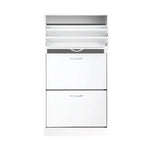 Artiss 3 Tier Shoe Cabinet - White - Home & Garden > Storage