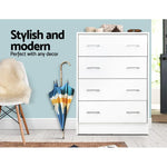Artiss 4 Chest of Drawers - ANDES White - Furniture > Living Room