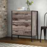 Artiss 4 Chest of Drawers - BARNLY - Furniture > Bedroom