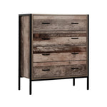Artiss 4 Chest of Drawers - BARNLY - Furniture > Bedroom