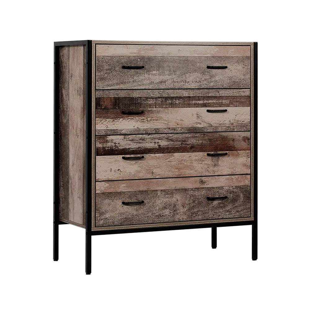 Artiss 4 Chest of Drawers - BARNLY - Furniture > Bedroom