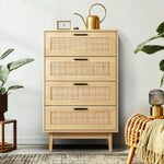Artiss 4 Chest of Drawers - BRIONY Oak - Furniture > Living Room