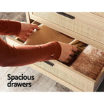 Artiss 4 Chest of Drawers - BRIONY Oak - Furniture > Living Room