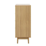 Artiss 4 Chest of Drawers - BRIONY Oak - Furniture > Living Room