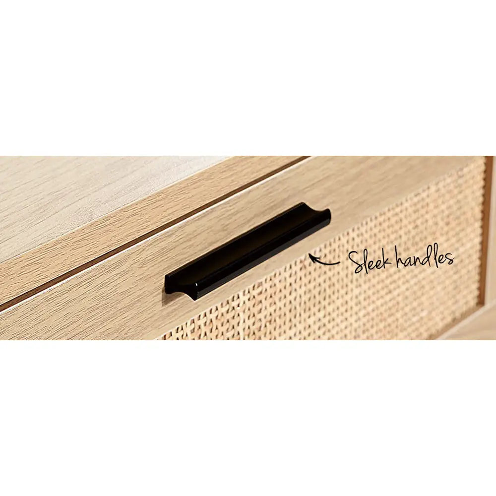 Artiss 4 Chest of Drawers - BRIONY Oak - Furniture > Living Room