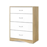 Artiss 4 Chest of Drawers - BURL - Furniture > Living Room