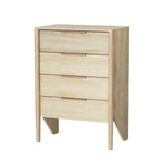 Artiss 4 Chest of Drawers - INEZ Oak - Furniture > Bedroom