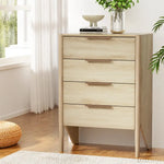 Artiss 4 Chest of Drawers - INEZ Oak - Furniture > Bedroom