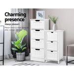 Artiss 4 Chest of Drawers - LEESA White - Furniture > Living Room