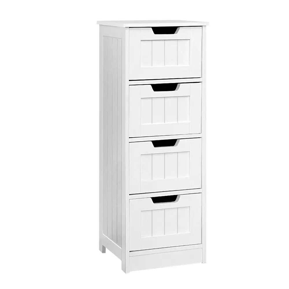 Artiss 4 Chest of Drawers - LEESA White - Furniture > Living Room
