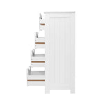 Artiss 4 Chest of Drawers - LEESA White - Furniture > Living Room
