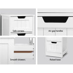Artiss 4 Chest of Drawers - LEESA White - Furniture > Living Room