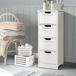 Artiss 4 Chest of Drawers - LEESA White - Furniture > Living Room