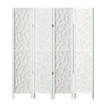 Artiss 4 Panel Room Divider Screen 162x170cm Clover White - Furniture > Living Room